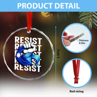 Minnesota Resist Ice Out Crystal Glass Ornament Support MN Anti Ice Movement