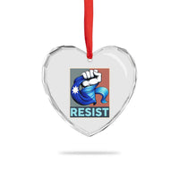 Minnesota Resist Ice Out Heart Crystal Glass Ornament MM Support Gift