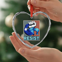Minnesota Resist Ice Out Heart Crystal Glass Ornament MM Support Gift