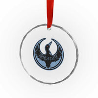 Minnesota Resist Loon Rebellion Emblem Crystal Glass Ornament