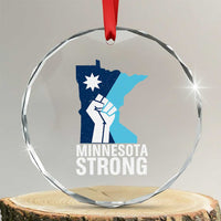 Minnesota Strong Crystal Glass Ornament Minneapolis Resist ICE Immigration Human Rights Protest