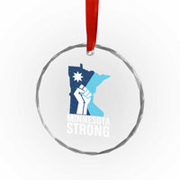 Minnesota Strong Crystal Glass Ornament Minneapolis Resist ICE Immigration Human Rights Protest