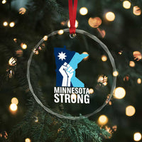 Minnesota Strong Crystal Glass Ornament Minneapolis Resist ICE Immigration Human Rights Protest