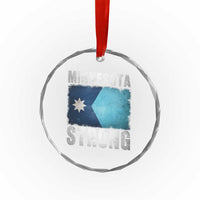 Minnesota Strong Crystal Glass Ornament MN State Pride Community Resistance