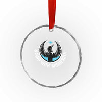 Minnesota Strong Crystal Glass Ornament Stand With Minnesota Anti ICE Immigration Rights Protest