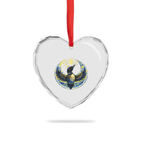 Minnesota Strong Heart Crystal Glass Ornament Minneapolis Loon Starry Night Van Gogh