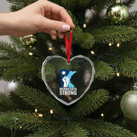 Minnesota Strong Heart Crystal Glass Ornament Minneapolis Resist ICE Immigration Human Rights Protest