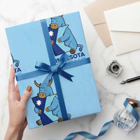 Minnesota Strong Wrapping Paper Roll Blue Ox Midwest Folklore Heritage