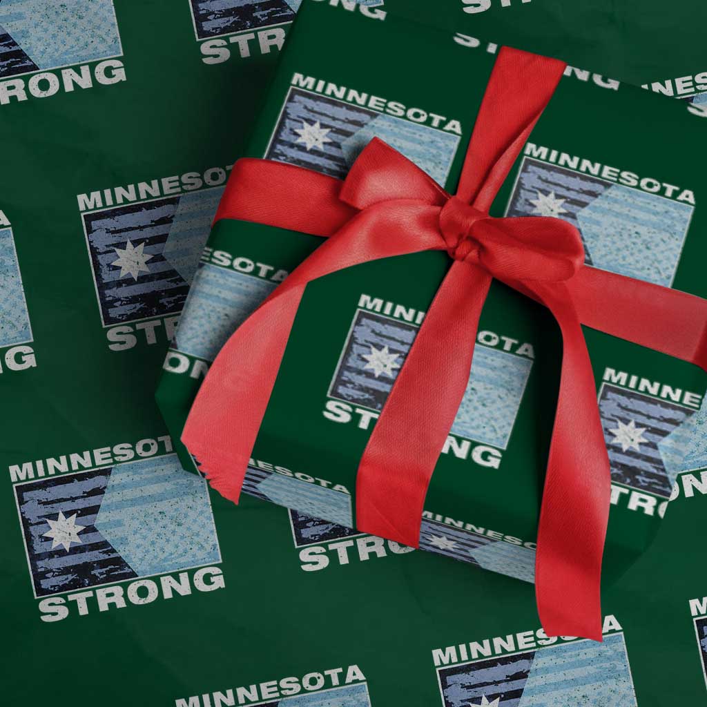 Minnesota Strong Wrapping Paper Roll MN State Flag Political Protest MN Resistance Abolish ICE