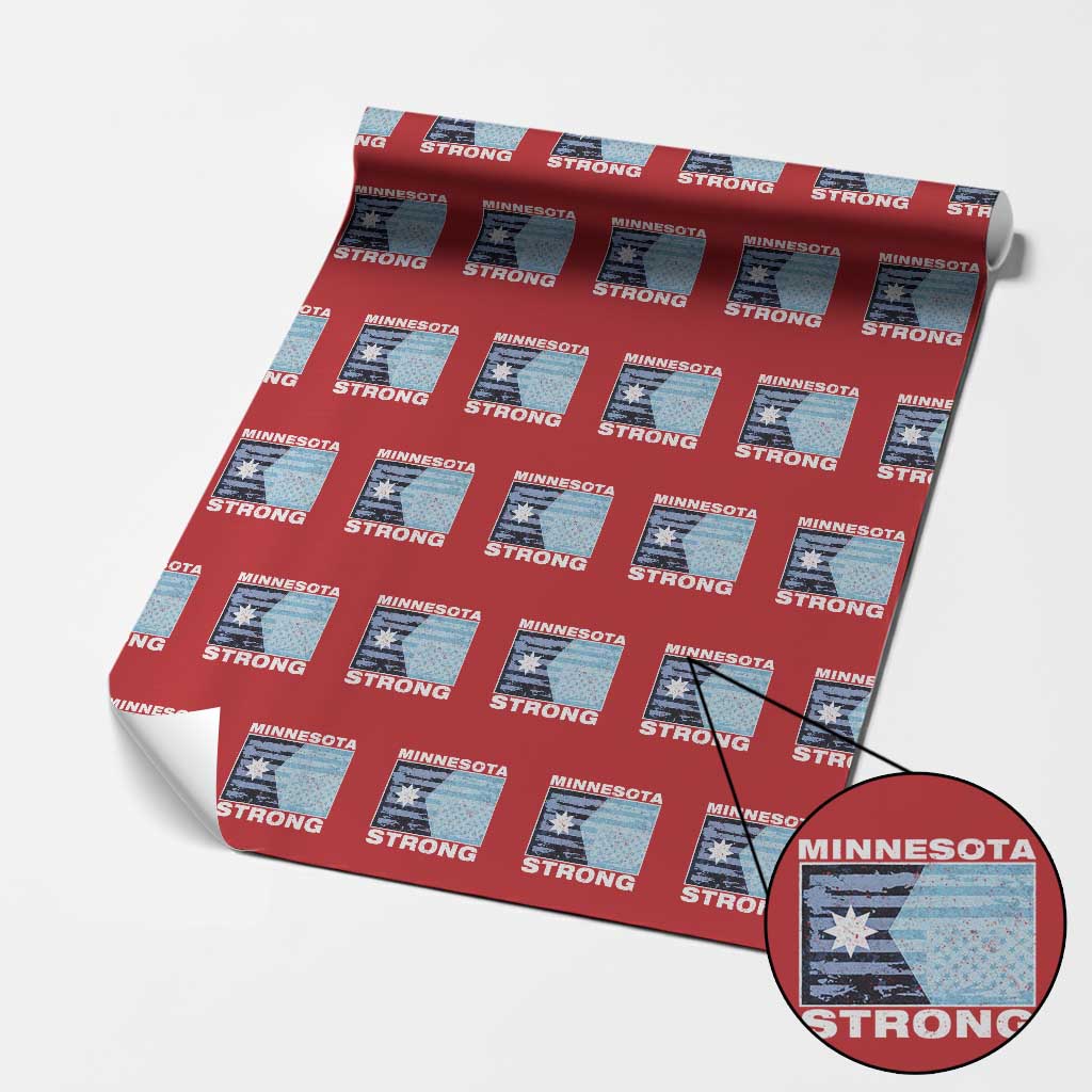 Minnesota Strong Wrapping Paper Roll MN State Flag Political Protest MN Resistance Abolish ICE