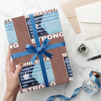 Minnesota Strong Wrapping Paper Roll MN State Flag Political Protest MN Resistance Abolish ICE