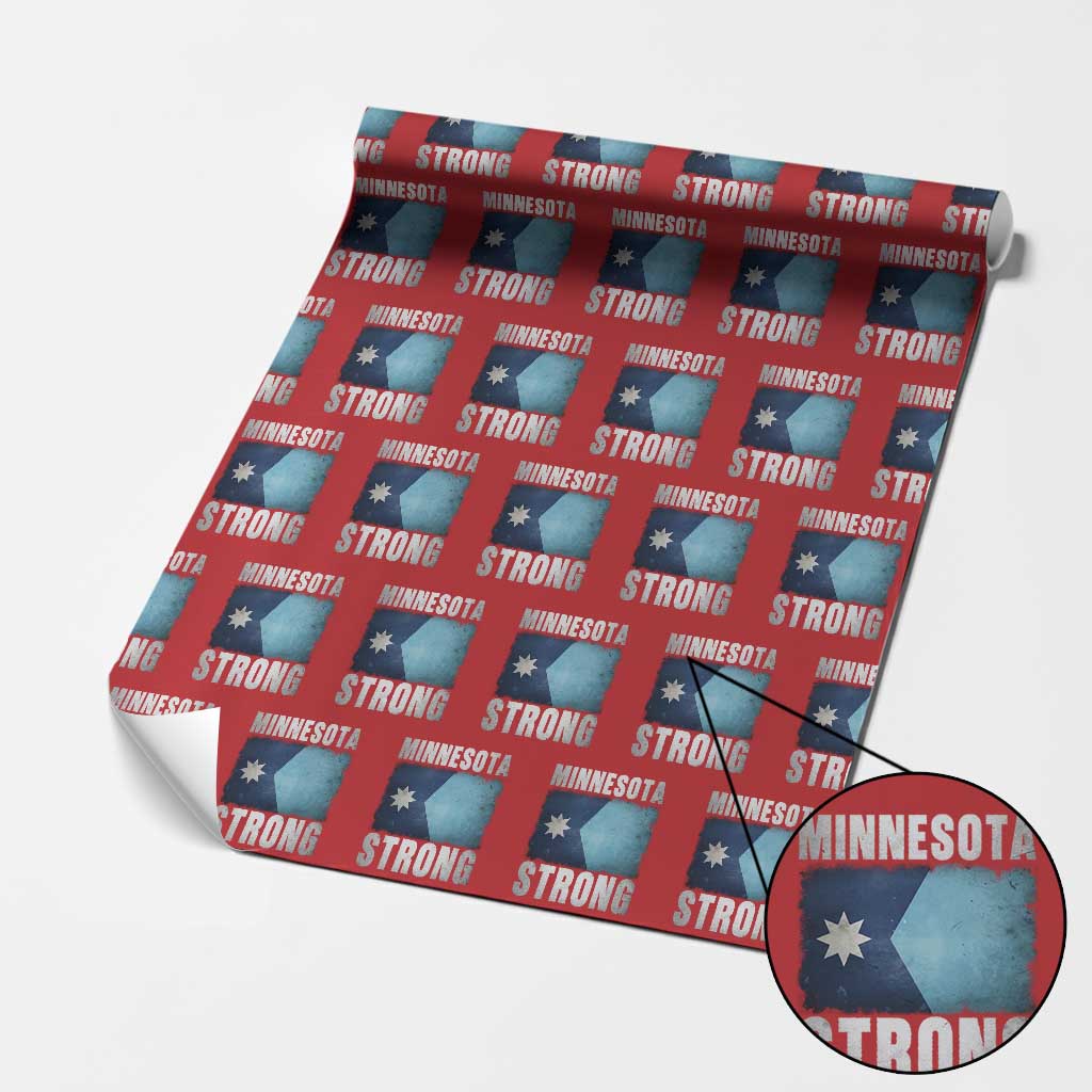 Minnesota Strong Wrapping Paper Roll MN State Pride Community Resistance