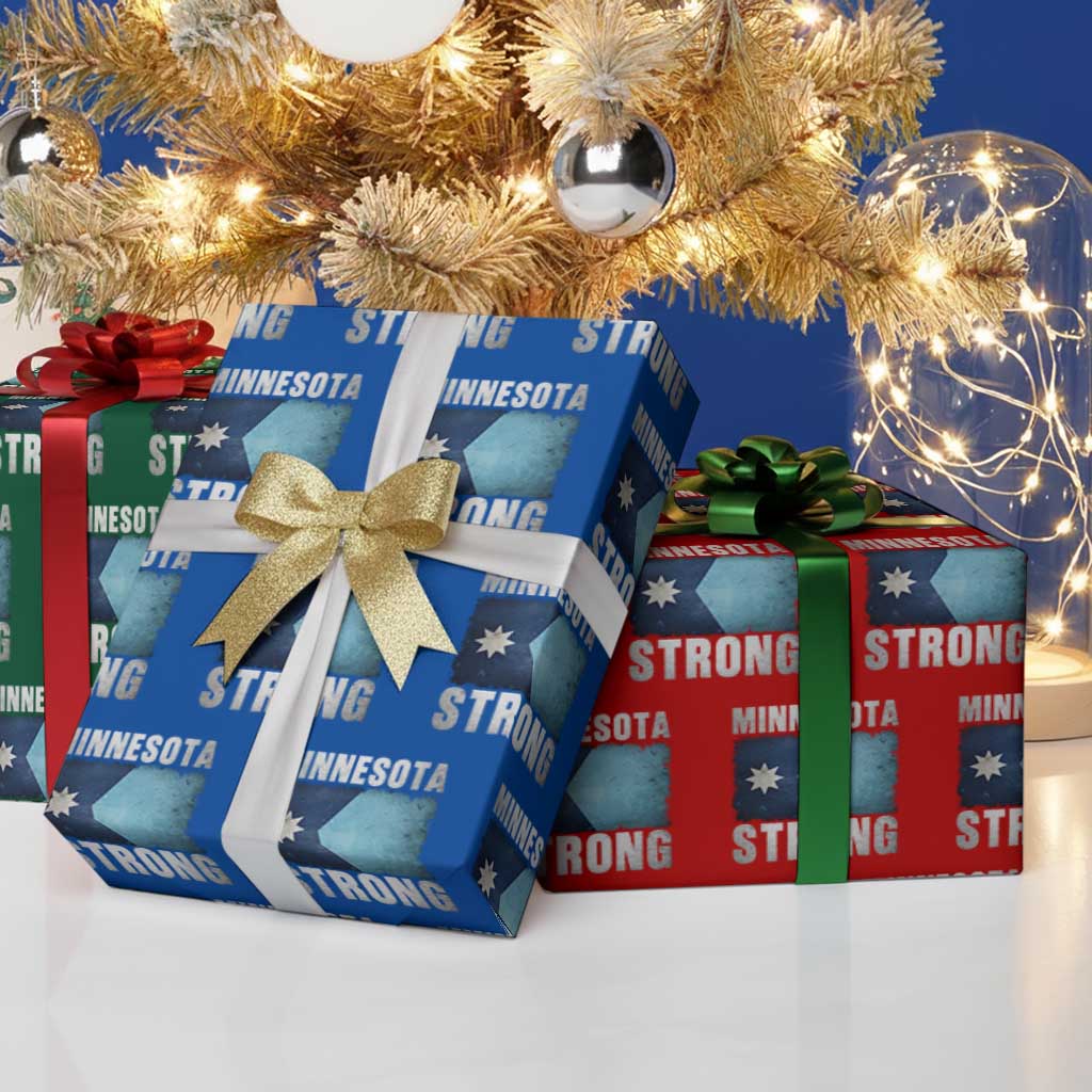Minnesota Strong Wrapping Paper Roll MN State Pride Community Resistance