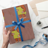 Missouri Cryptid Local Legend Wrapping Paper Roll Momo The Monster Lover Graphic
