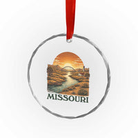 Missouri Outdoors Adventure Crystal Glass Ornament The Show Me State Souvenir