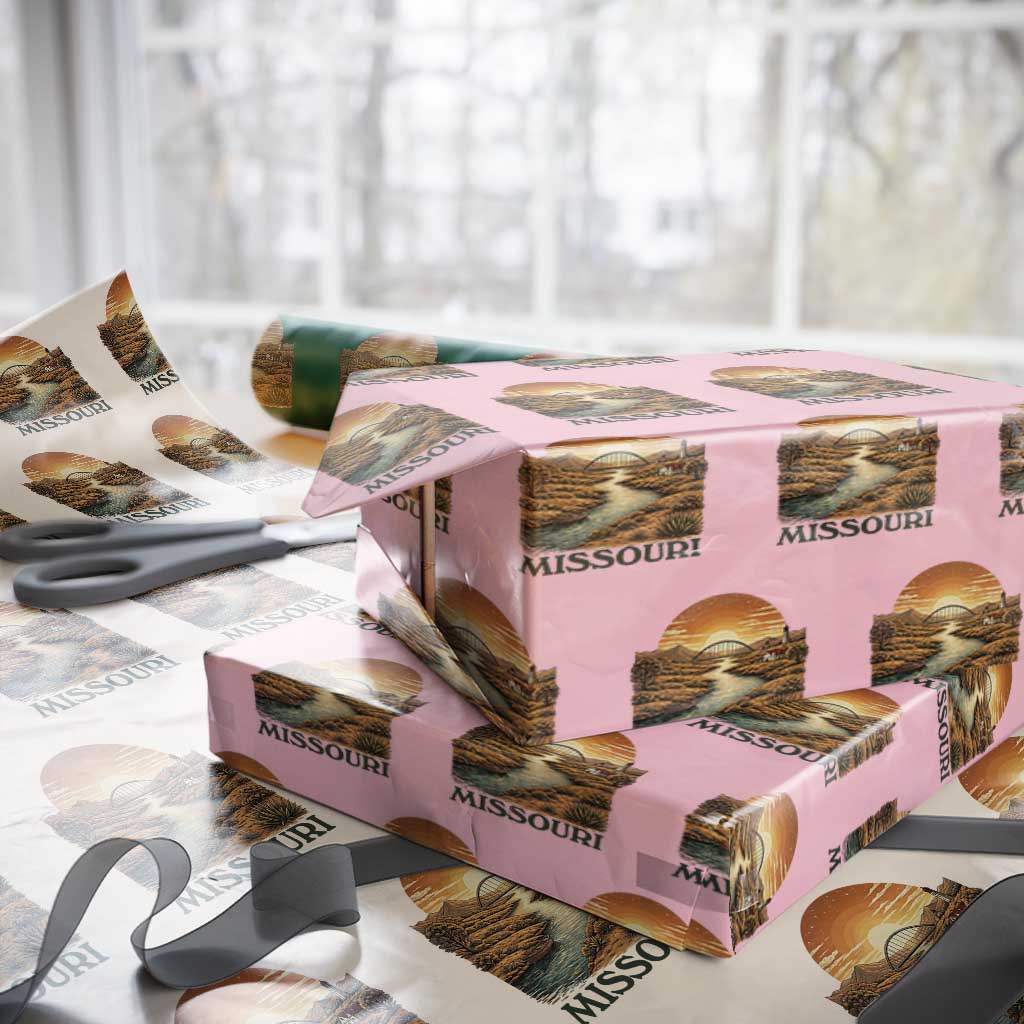 Missouri Outdoors Adventure Wrapping Paper Roll The Show Me State Souvenir