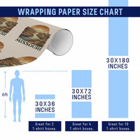 Missouri Outdoors Adventure Wrapping Paper Roll The Show Me State Souvenir
