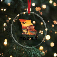Missouri State Map Nature Travel Crystal Glass Ornament The Show Me State Pride