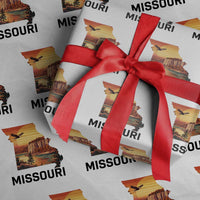 Missouri State Map Nature Travel Wrapping Paper Roll The Show Me State Pride