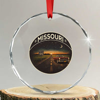 Missouri State Route Highway 66 Crystal Glass Ornament Mother Road Travel Gift