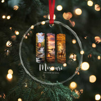 Missouri The Show Me State Crystal Glass Ornament Midwest Pride