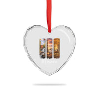 Missouri The Show Me State Heart Crystal Glass Ornament Midwest Pride