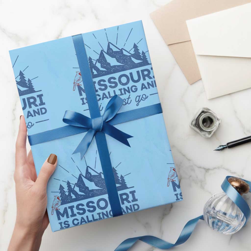 Missouri Traveling Lover Wrapping Paper Roll Missouri Is Calling And I Must Go