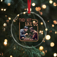 MLK And Malcolm X Crystal Glass Ornament They Not Like Us Revolutionary Leaders - Wonder Print Shop