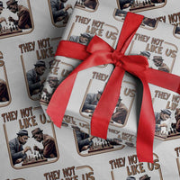 MLK And Malcolm X Wrapping Paper Roll They Not Like Us Revolutionary Leaders - Wonder Print Shop