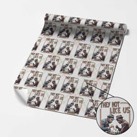 MLK And Malcolm X Wrapping Paper Roll They Not Like Us Revolutionary Leaders - Wonder Print Shop