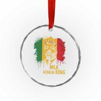 MLK Crystal Glass Ornament Honor King Civil Rights Leader Black History Month TS10
