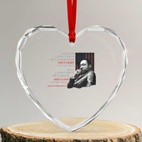 MLK Darkness Cannot Drive Out Darkness Only Light Can Do That Heart Crystal Glass Ornament Martin Luther King