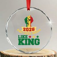MLK Day Crystal Glass Ornament 2026 And I Still Dream Like King