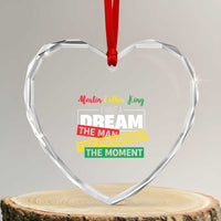 MLK Day I Have A Dream Heart Crystal Glass Ornament Martin Luther King The Man Movement Moment Black History Month
