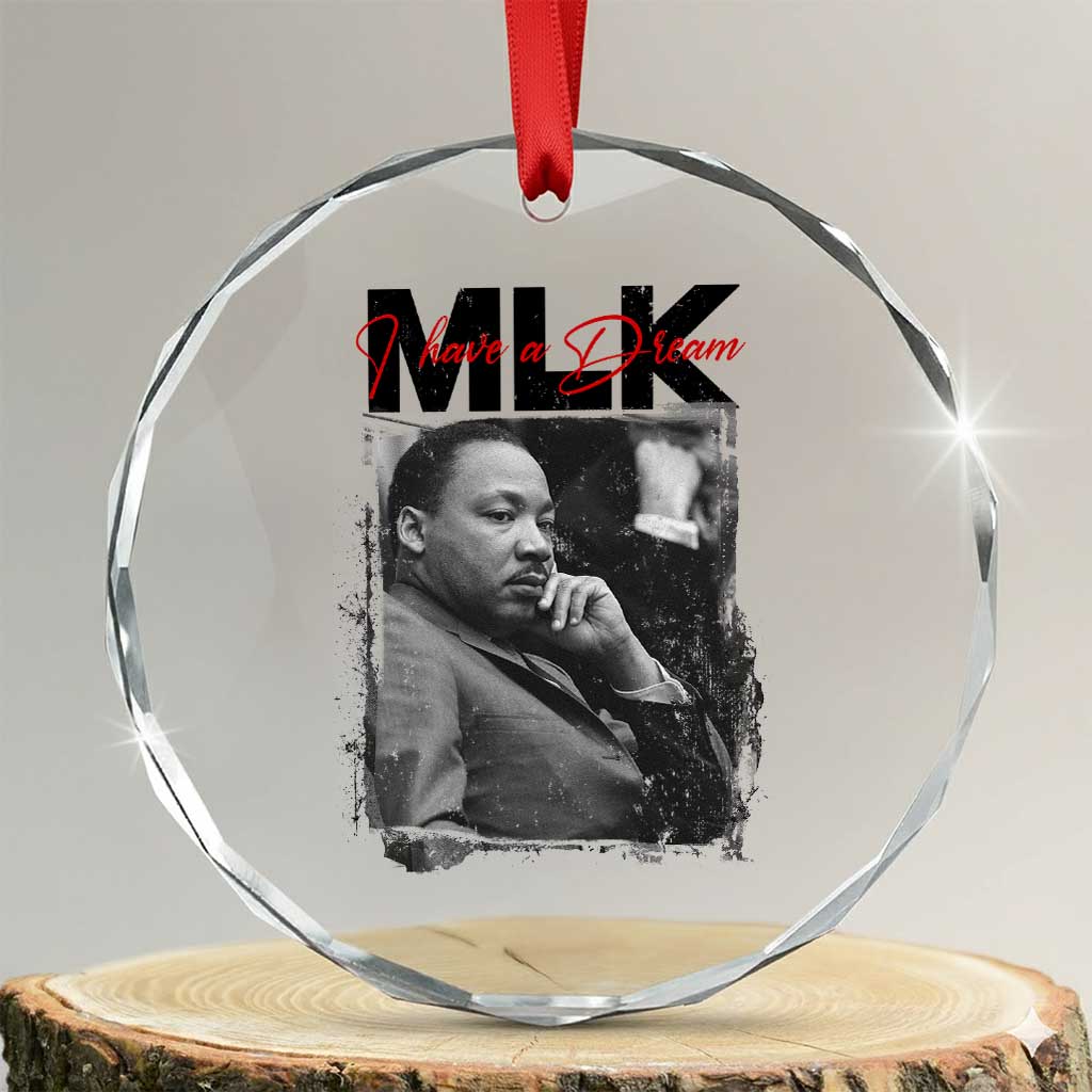 MLK I Have A Dream Crystal Glass Ornament Dr Martin Luther King Jr Black History Month