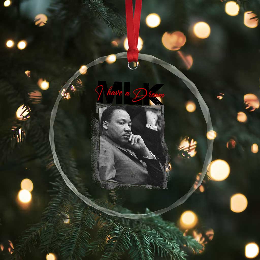 MLK I Have A Dream Crystal Glass Ornament Dr Martin Luther King Jr Black History Month