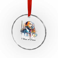 MLK I Have A Dream Crystal Glass Ornament Martin Luther King Portrait Black History Month