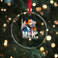 MLK I Have A Dream Crystal Glass Ornament Martin Luther King Portrait Black History Month
