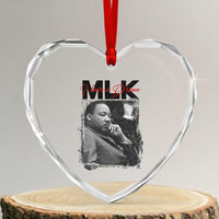 MLK I Have A Dream Heart Crystal Glass Ornament Dr Martin Luther King Jr Black History Month