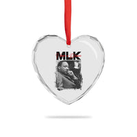 MLK I Have A Dream Heart Crystal Glass Ornament Dr Martin Luther King Jr Black History Month