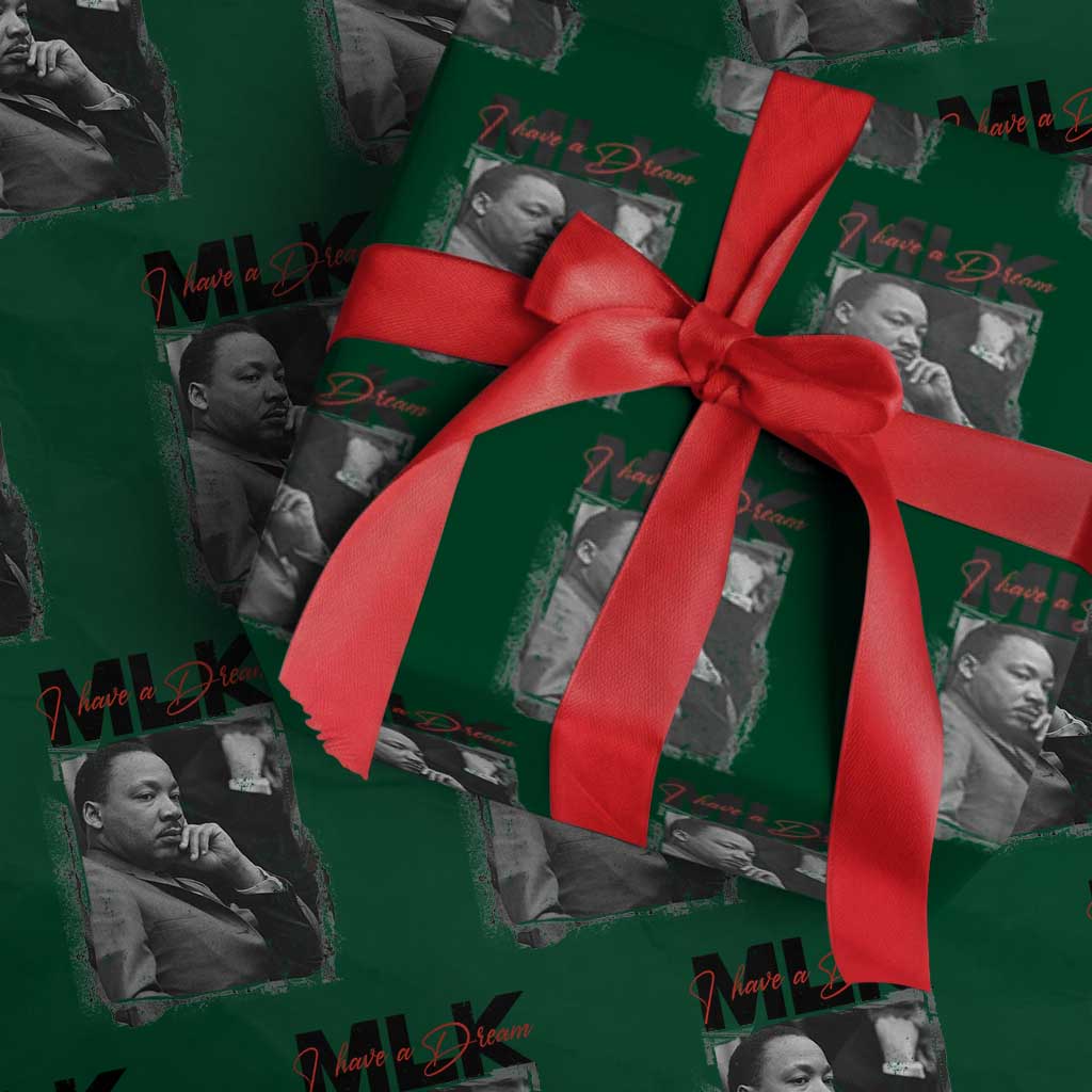 MLK I Have A Dream Wrapping Paper Roll Dr Martin Luther King Jr Black History Month