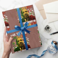 MLK Quotes The Time Is Always Right To Do What Is Right Wrapping Paper Roll Martin Luther King Vintage American Flag