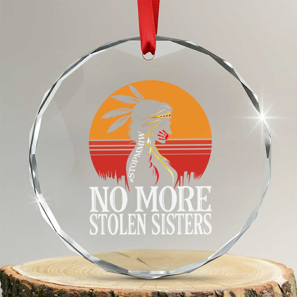 MMIW Awareness Crystal Glass Ornament No More Stolen Sisters Native American Gift