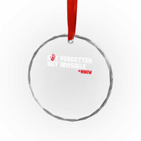 MMIW Awareness Crystal Glass Ornament Not Forgotten Not Invisible Indigenous Women