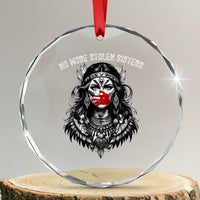 MMIW Awareness Support Crystal Glass Ornament No More Stolen Sisters