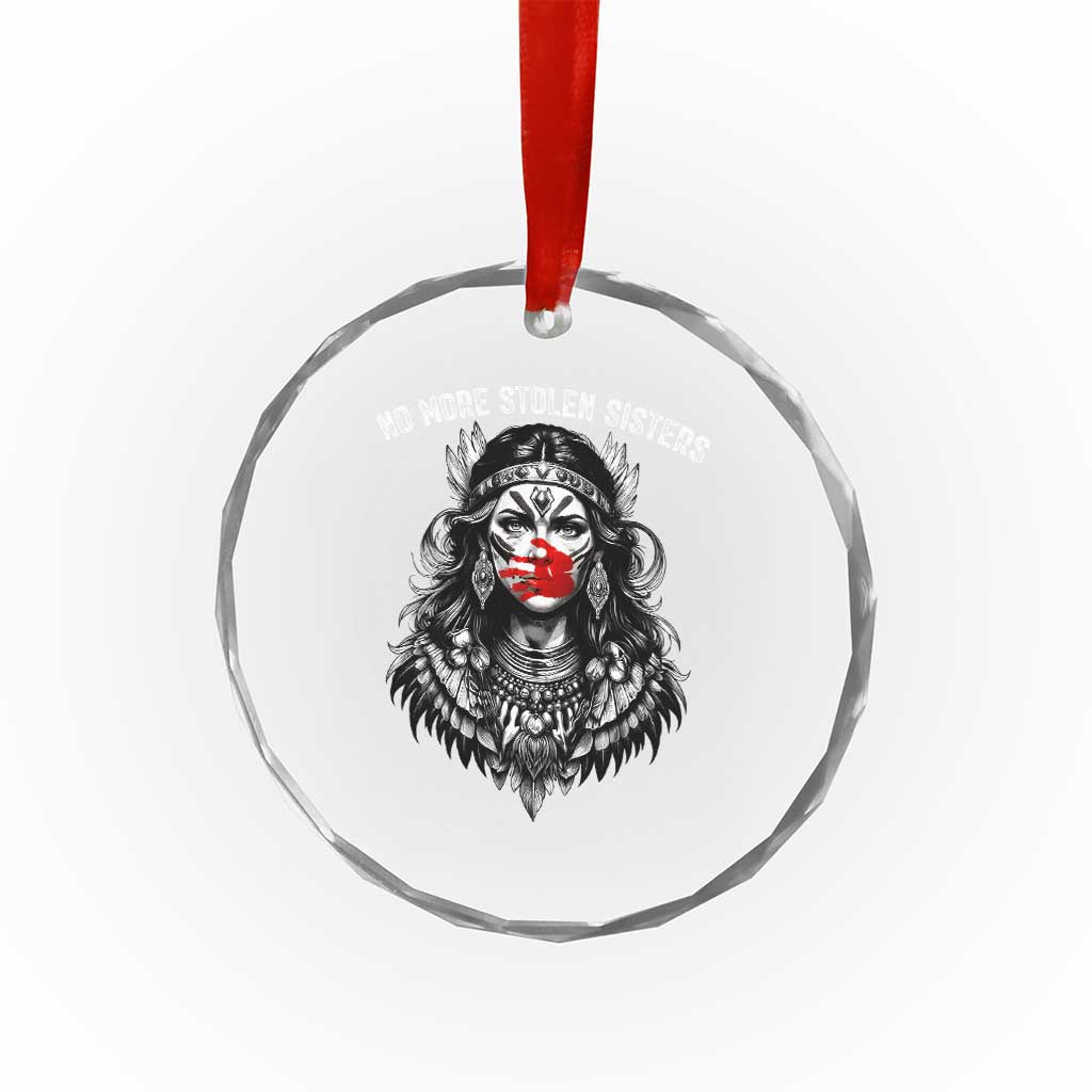 MMIW Awareness Support Crystal Glass Ornament No More Stolen Sisters
