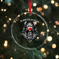 MMIW Awareness Support Crystal Glass Ornament No More Stolen Sisters