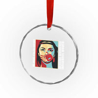 MMIW Awareness Support Crystal Glass Ornament Voices For Stolen Sisters Native American