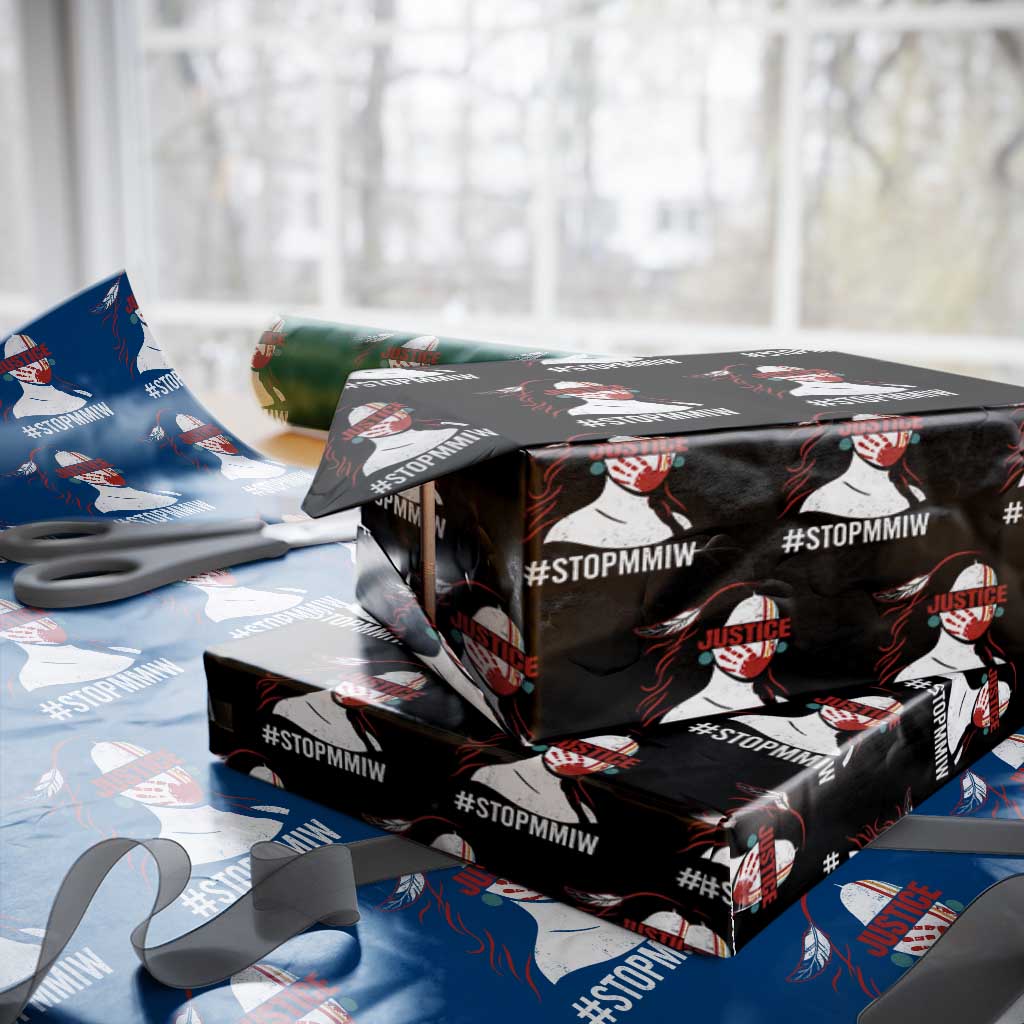 MMIW Awareness Wrapping Paper Roll Justice For Indigenous Woman Stop Stolen Sisters