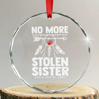 MMIW Crystal Glass Ornament No More Stolen Sisters Indigenous Woman TS10